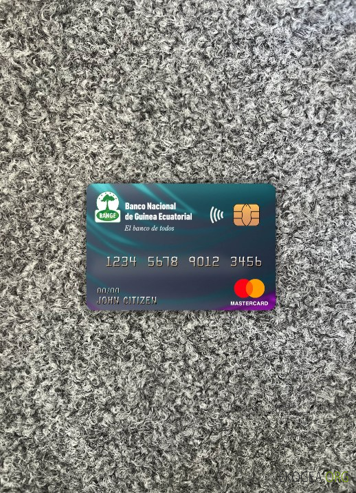 Photolook de la carte principale de la Banque nationale de Guinée équatoriale